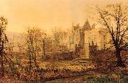 Atkinson Grimshaw Knostrop Hall, Early Morning oil painting reproduction